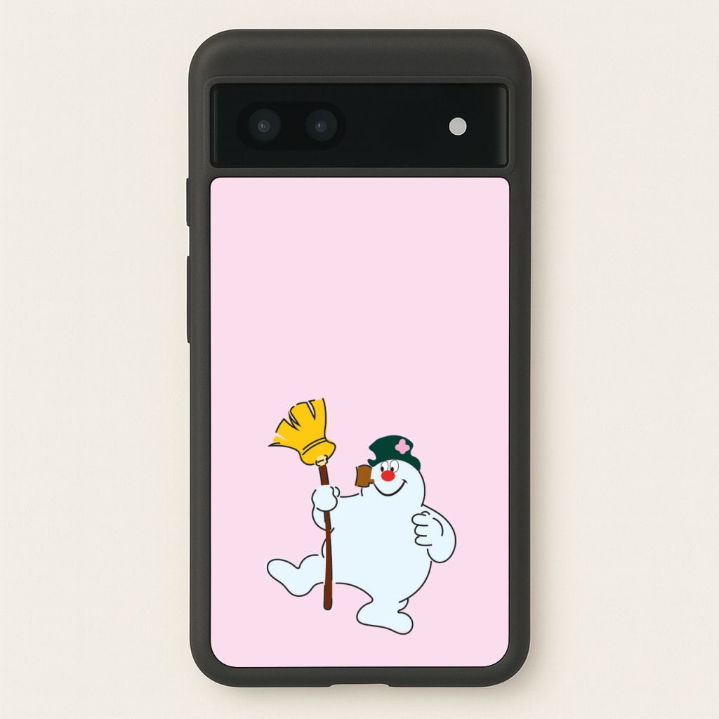 Broom - Snowman - Frosty The Snowman Phone Case for Google Pixel 7a