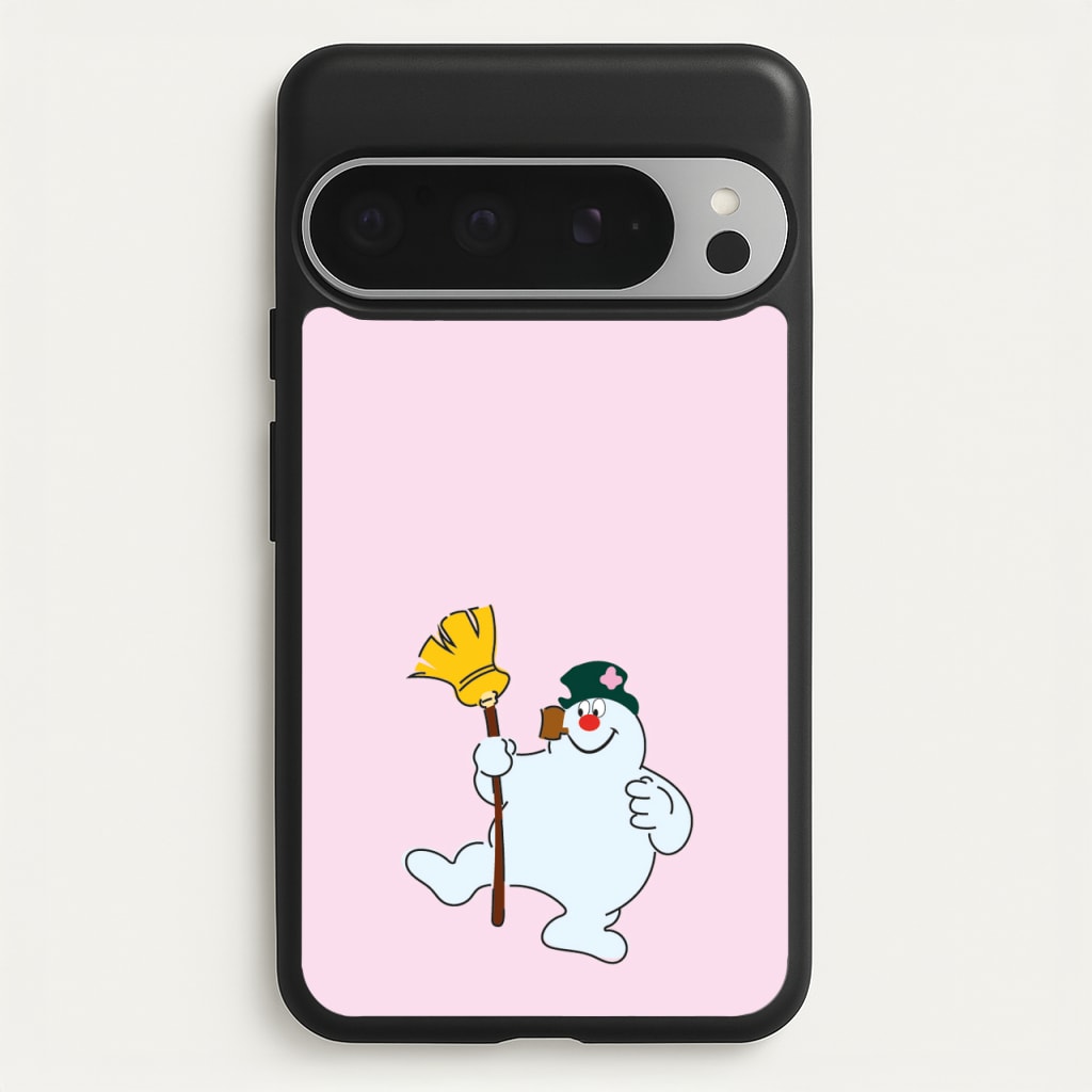 Broom - Snowman - Frosty The Snowman Phone Case for Google Pixel 9 Pro XL