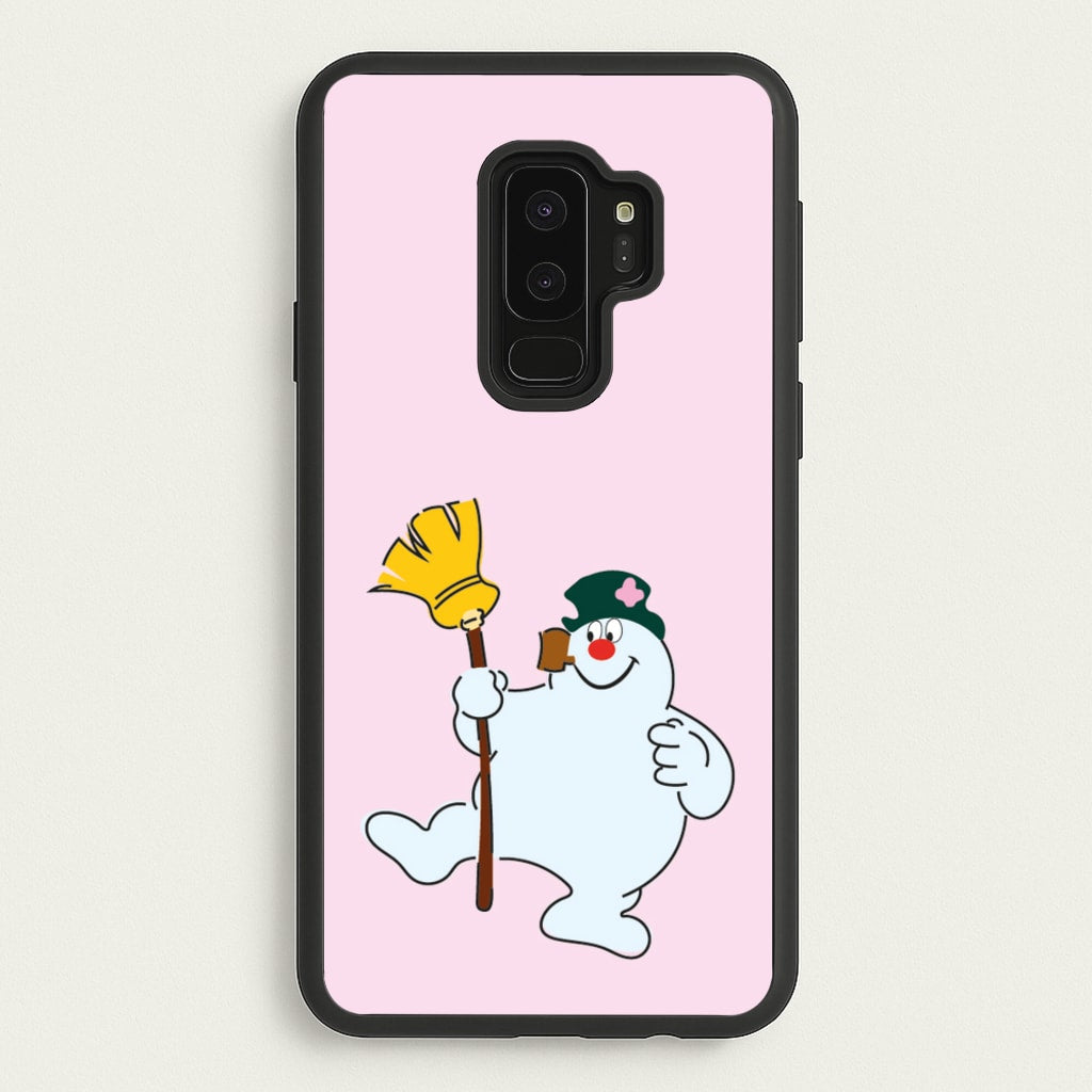 Broom - Snowman - Frosty The Snowman Phone Case for Galaxy S9 Plus