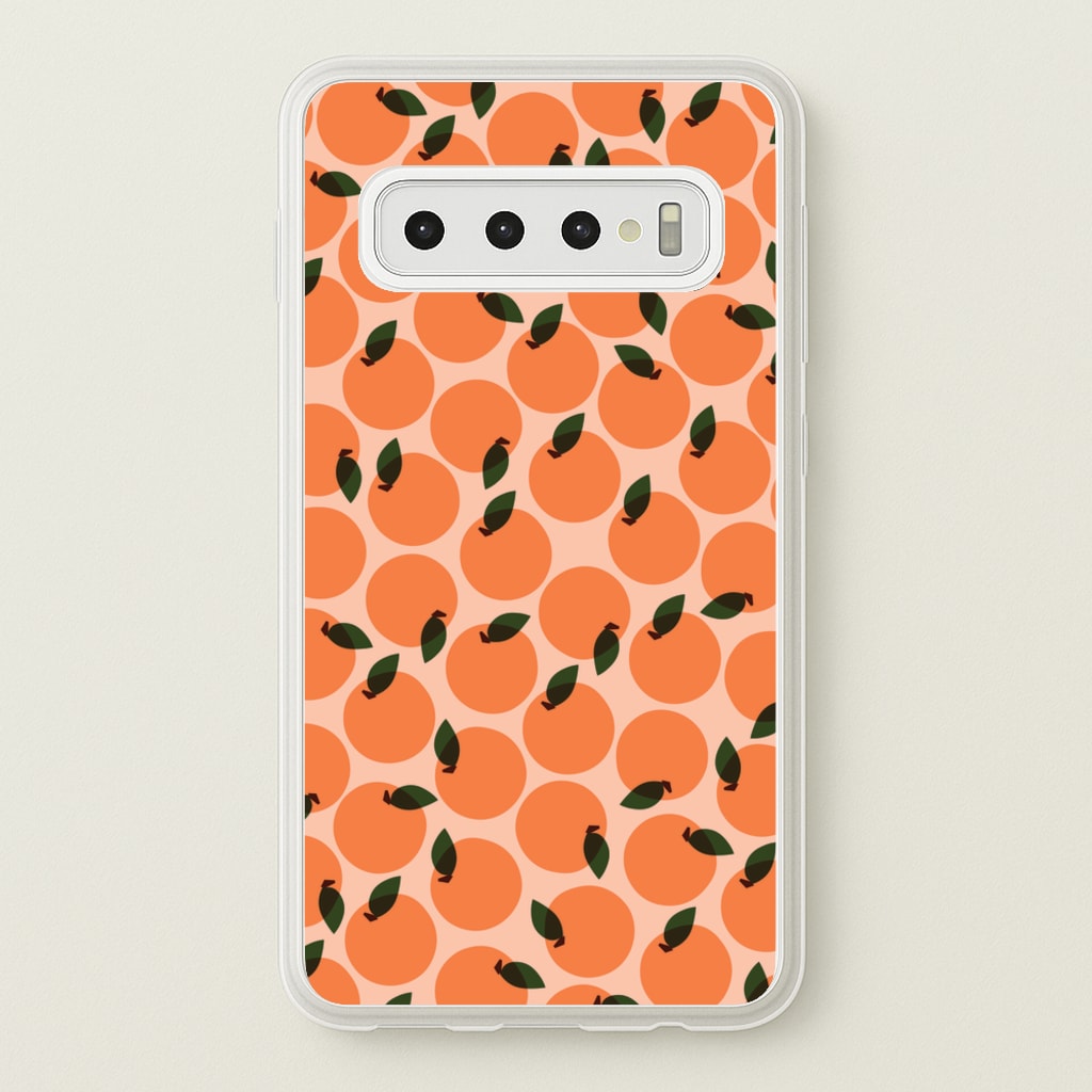 Oranges - Fruit Patterns - Fruit Patterns Phone Case for Galaxy S10