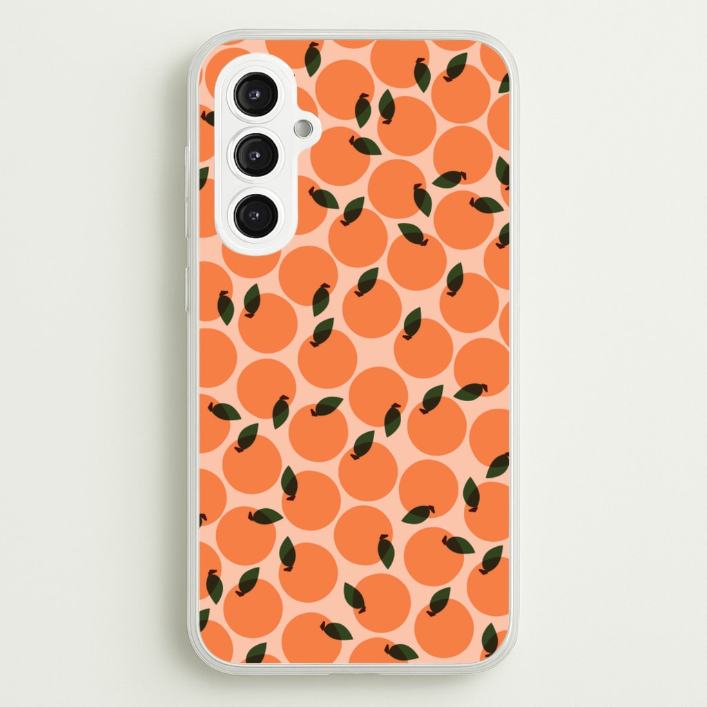 Oranges - Fruit Patterns - Fruit Patterns Phone Case for Galaxy S23FE