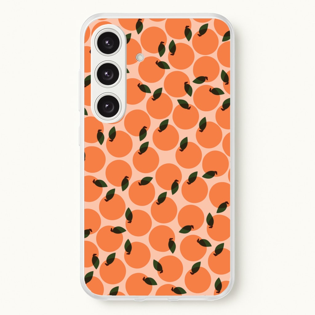 Oranges - Fruit Patterns - Fruit Patterns Phone Case for Galaxy S25
