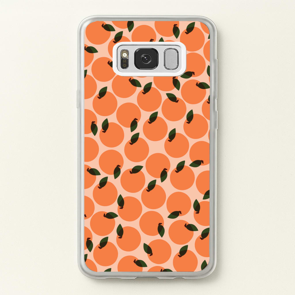 Oranges - Fruit Patterns - Fruit Patterns Phone Case for Galaxy S8 Plus