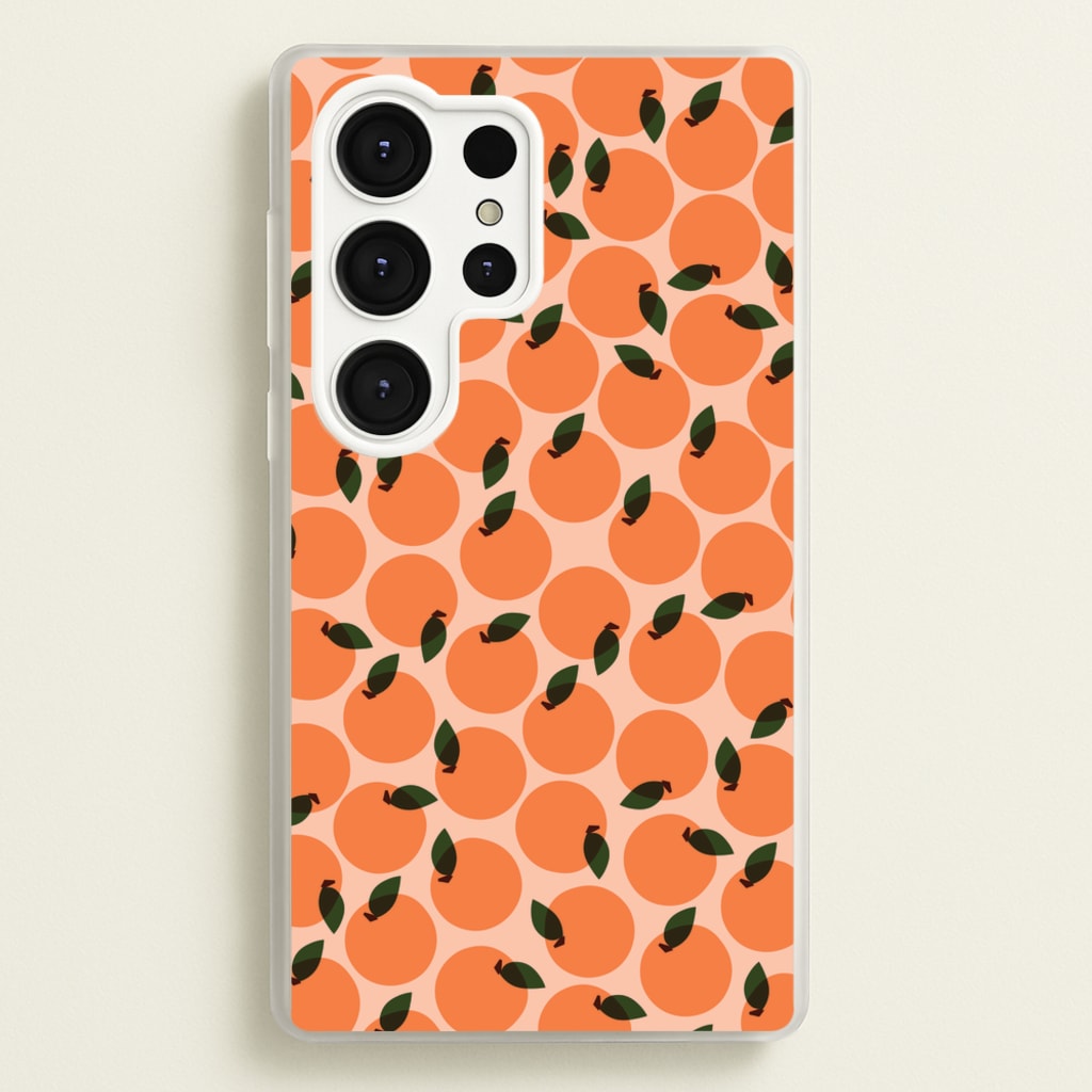 Oranges - Fruit Patterns - Fruit Patterns Phone Case for Galaxy S25 Ultra
