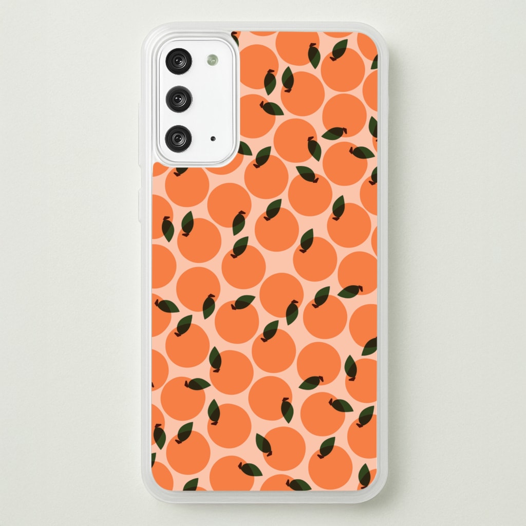 Oranges - Fruit Patterns - Fruit Patterns Phone Case for Galaxy Note 20