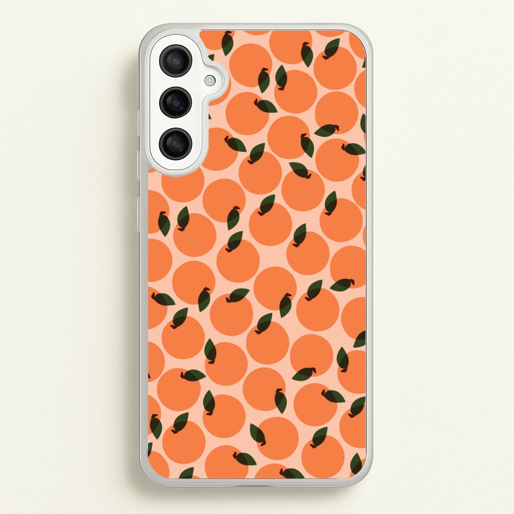 Oranges - Fruit Patterns - Fruit Patterns Phone Case for Galaxy A36