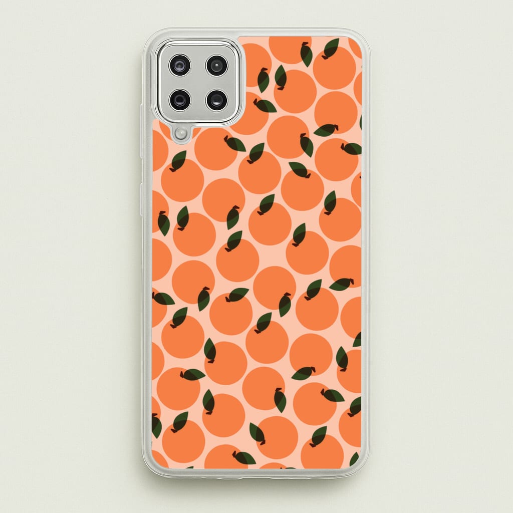 Oranges - Fruit Patterns - Fruit Patterns Phone Case for Galaxy A12