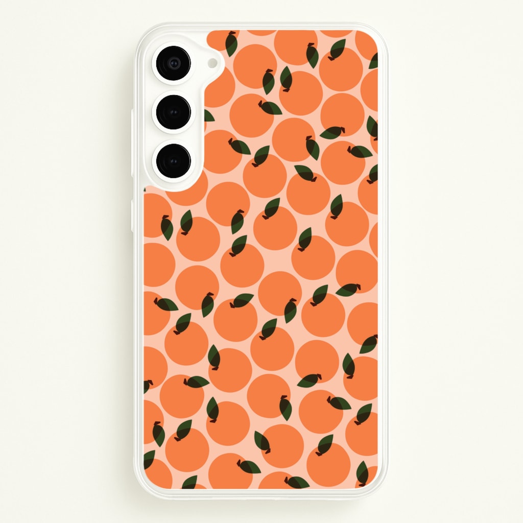 Oranges - Fruit Patterns - Fruit Patterns Phone Case for Galaxy S23