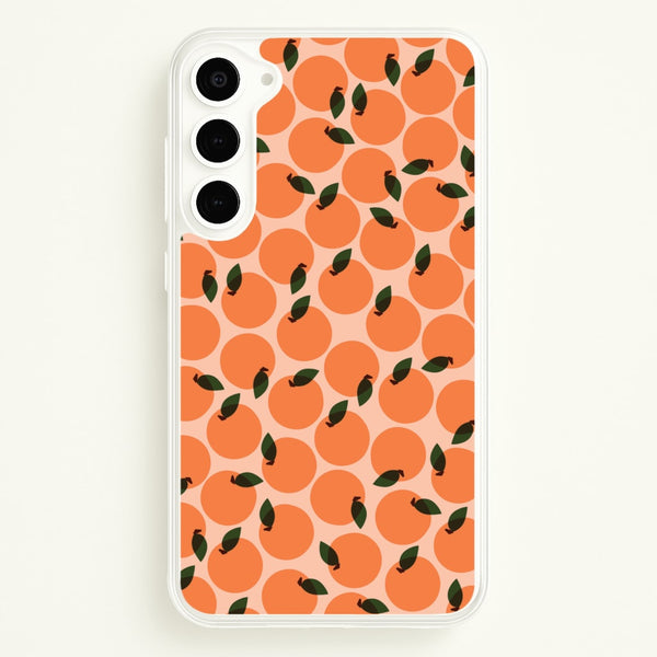 Oranges - Fruit Patterns - Fruit Patterns Phone Case for Galaxy S23