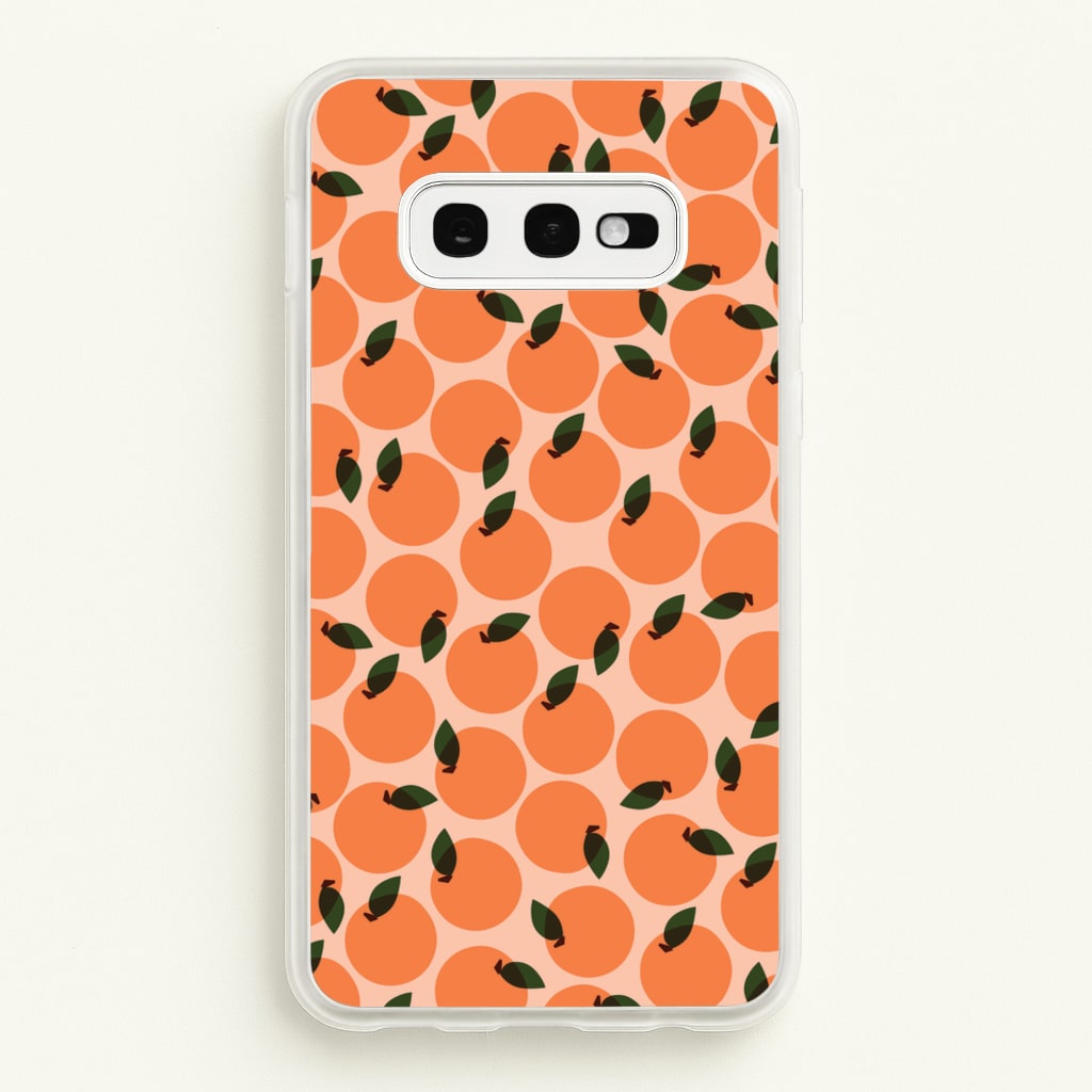 Oranges - Fruit Patterns - Fruit Patterns Phone Case for Galaxy S10e