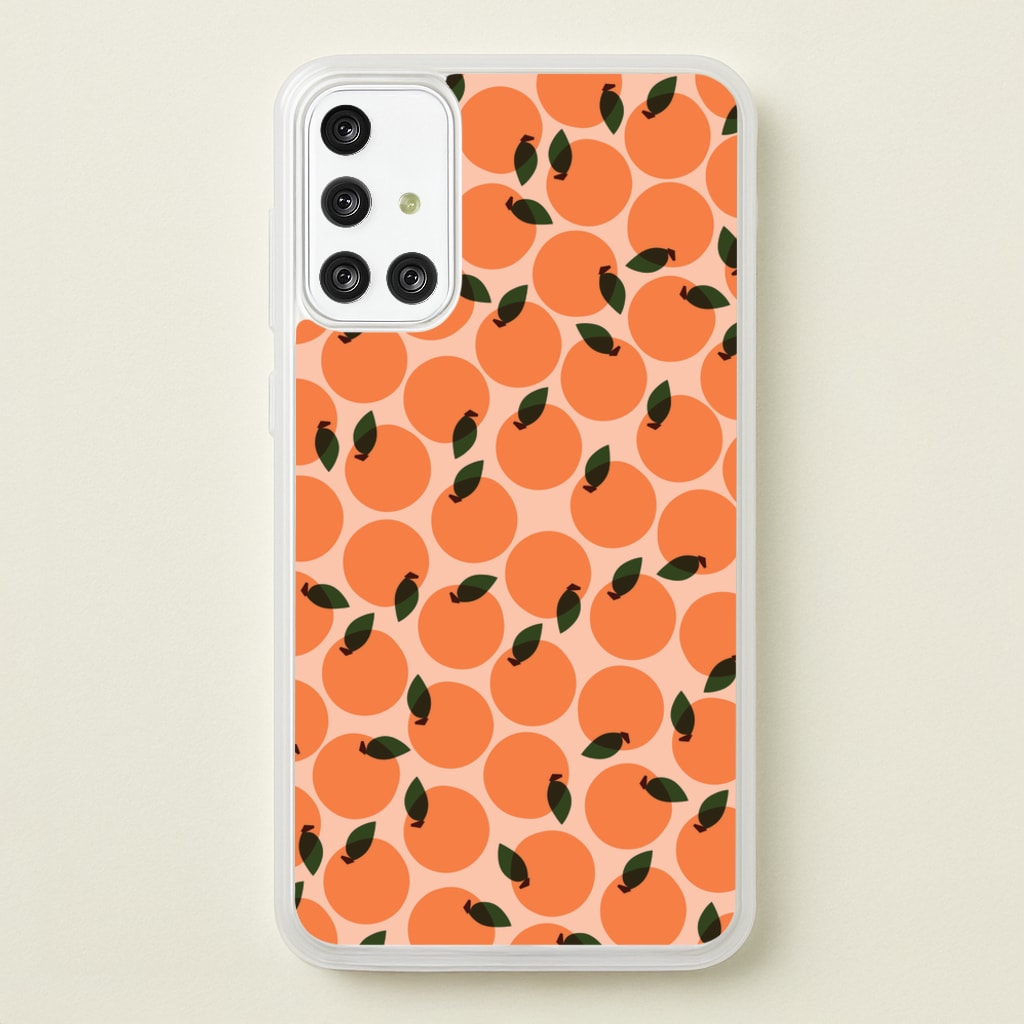 Oranges - Fruit Patterns - Fruit Patterns Phone Case for Galaxy A71