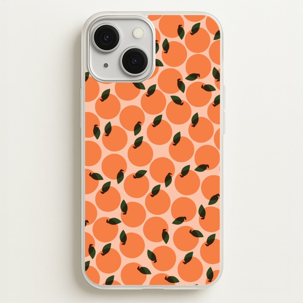 Oranges - Fruit Patterns - Fruit Patterns Phone Case for iPhone 13 Mini