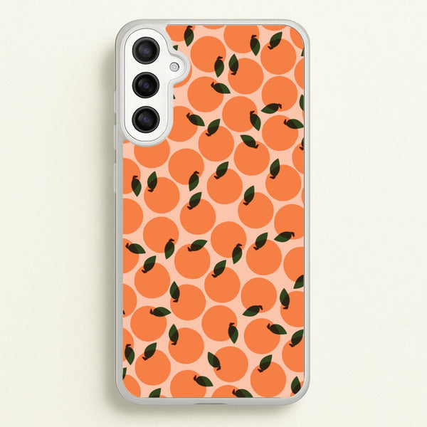 Oranges - Fruit Patterns - Fruit Patterns Phone Case for Galaxy A34
