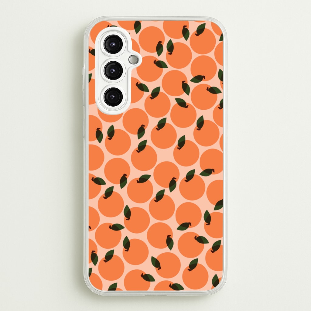 Oranges - Fruit Patterns - Fruit Patterns Phone Case for Galaxy A14