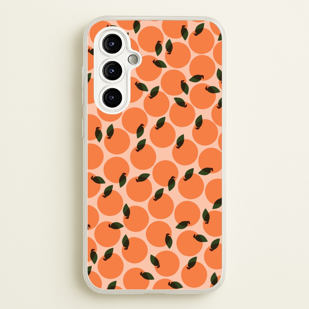 Oranges - Fruit Patterns - Fruit Patterns Phone Case for Galaxy A54