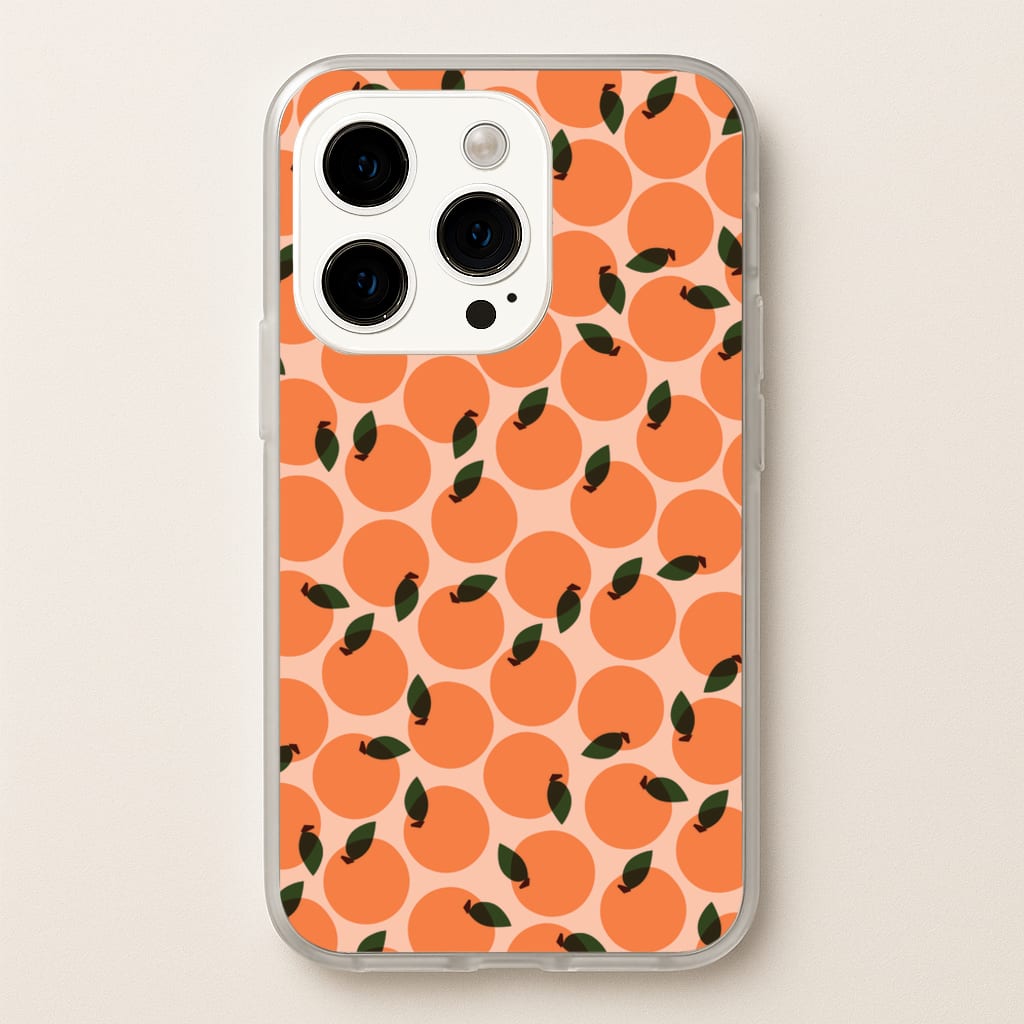 Oranges - Fruit Patterns - Fruit Patterns Phone Case for iPhone 15 Pro