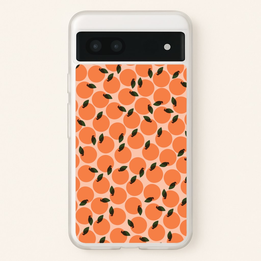 Oranges - Fruit Patterns - Fruit Patterns Phone Case for Google Pixel 7a