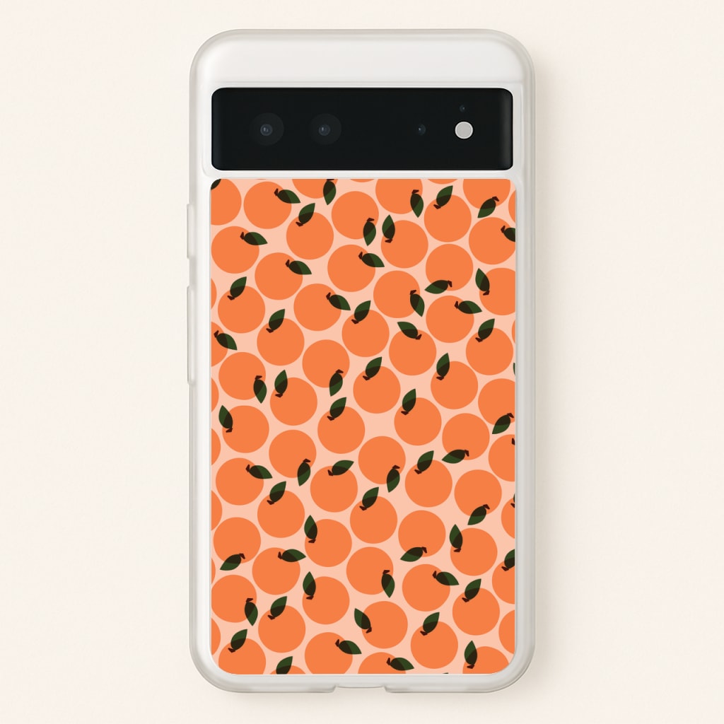 Oranges - Fruit Patterns - Fruit Patterns Phone Case for Google Pixel 6