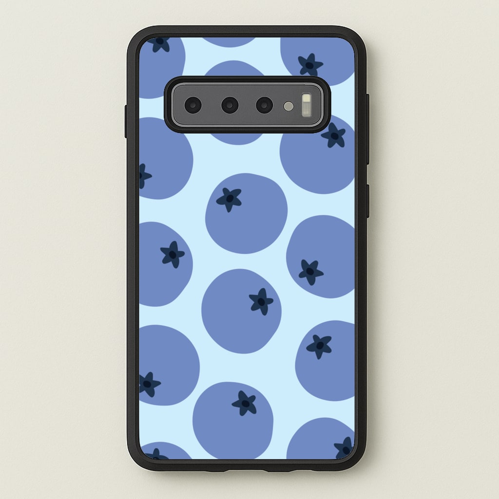 Blueberries - Fruit Patterns - Fruit Patterns Phone Case for Galaxy S10