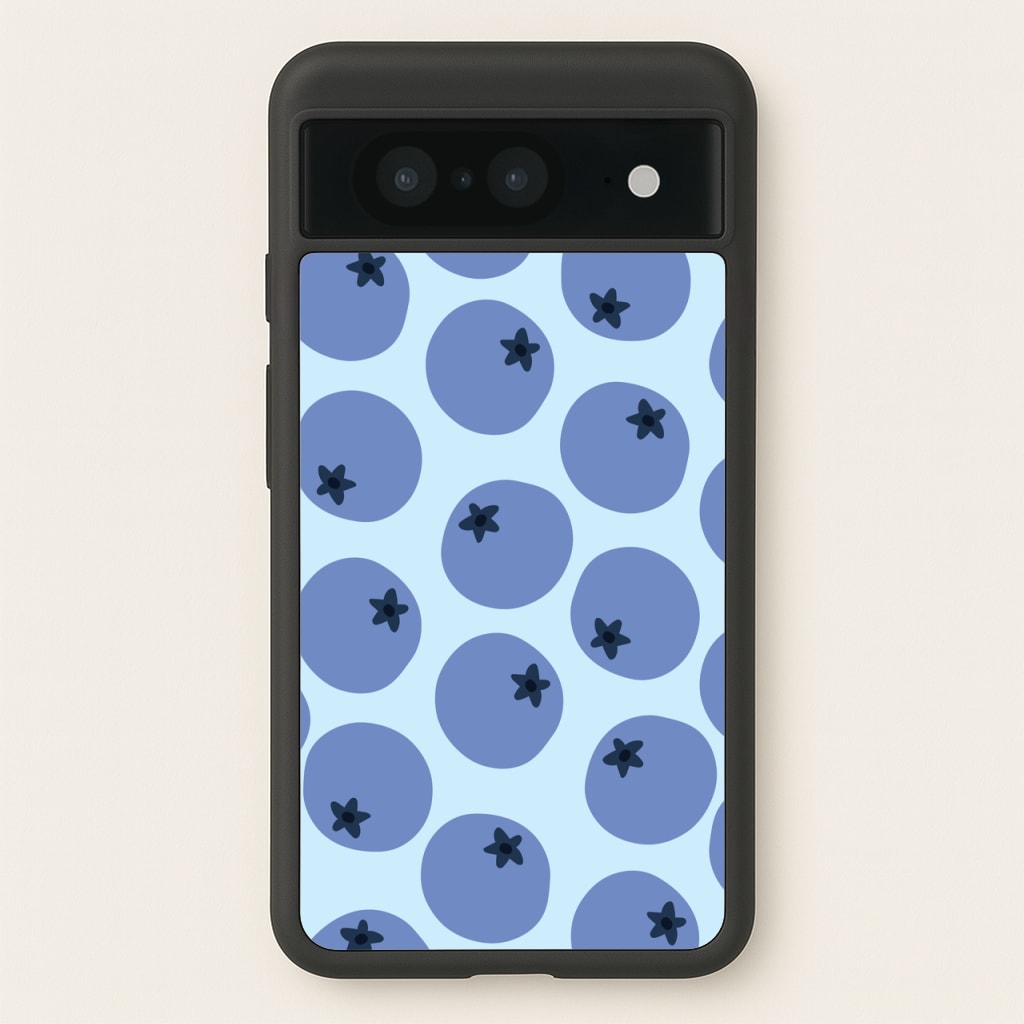 Blueberries - Fruit Patterns - Fruit Patterns Phone Case for Google Pixel 8