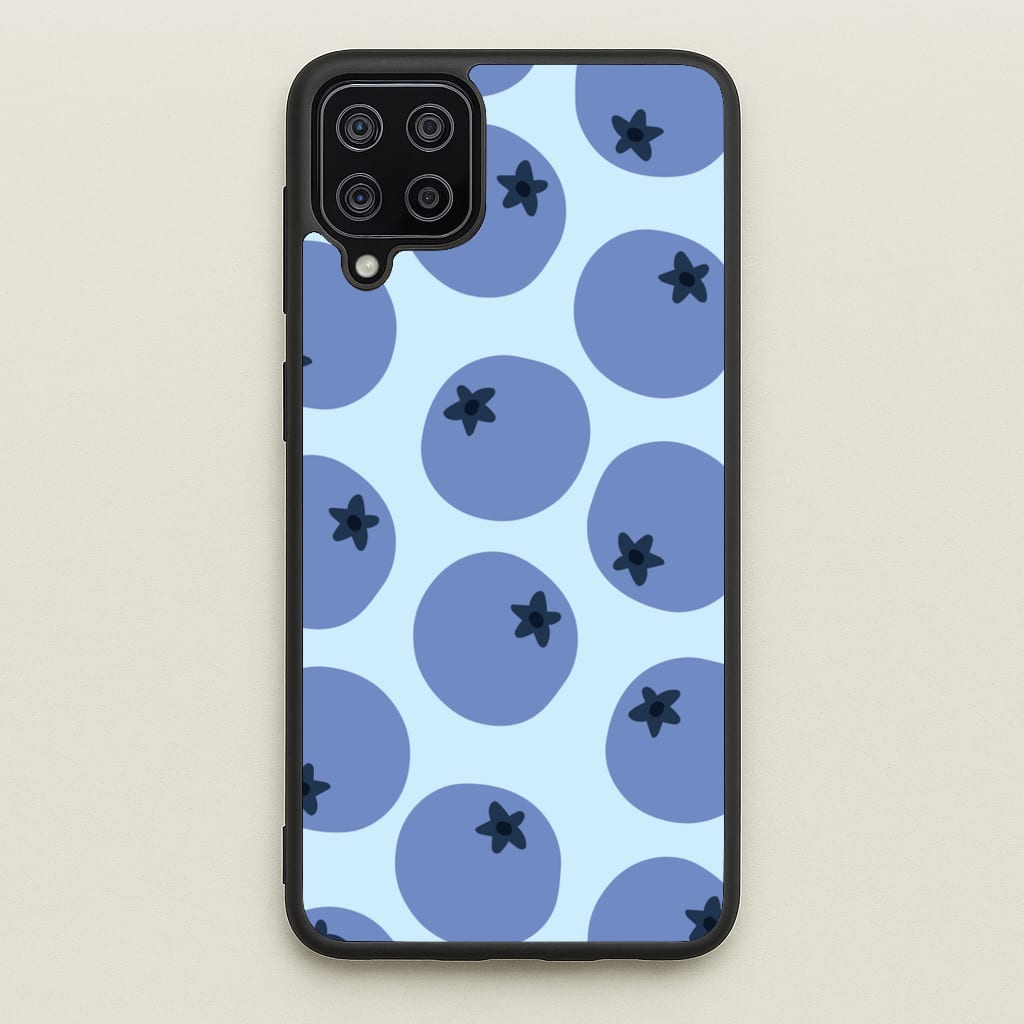 Blueberries - Fruit Patterns - Fruit Patterns Phone Case for Galaxy A12