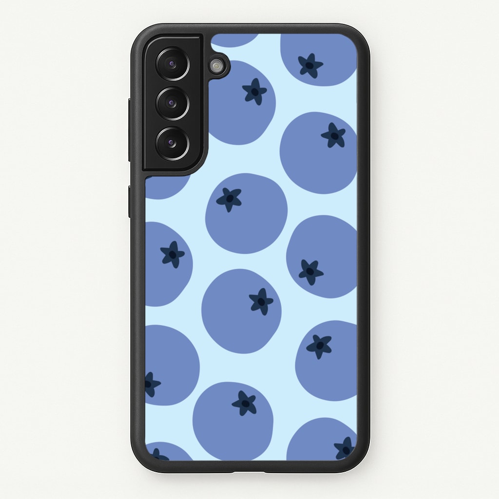 Blueberries - Fruit Patterns - Fruit Patterns Phone Case for Galaxy S21