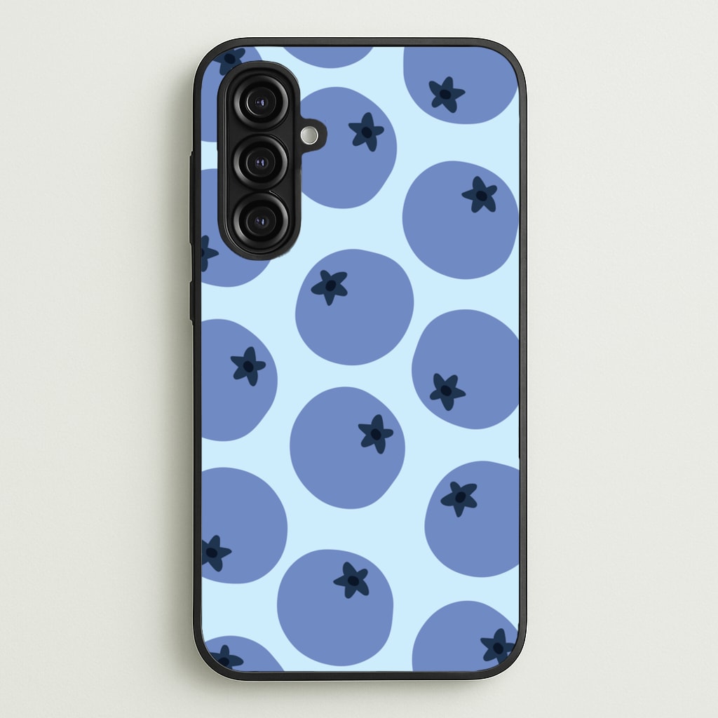 Blueberries - Fruit Patterns - Fruit Patterns Phone Case for Galaxy A16