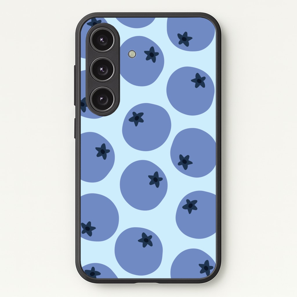 Blueberries - Fruit Patterns - Fruit Patterns Phone Case for Galaxy S24 Plus