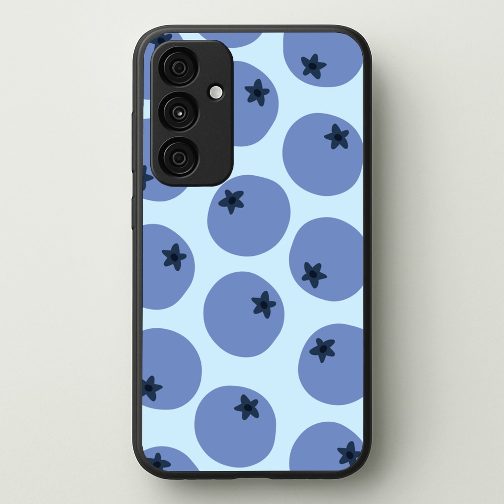 Blueberries - Fruit Patterns - Fruit Patterns Phone Case for Galaxy A55