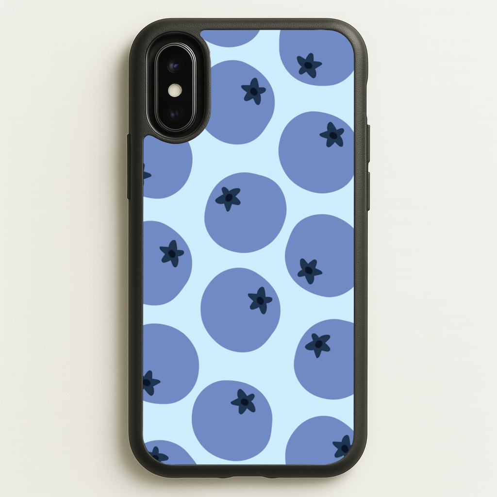 Blueberries - Fruit Patterns - Fruit Patterns Phone Case for iPhone X / XS