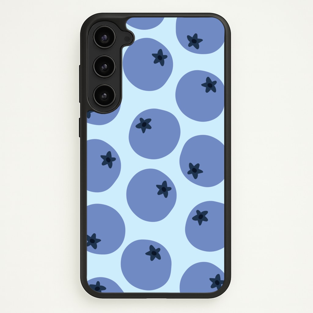Blueberries - Fruit Patterns - Fruit Patterns Phone Case for Galaxy S23