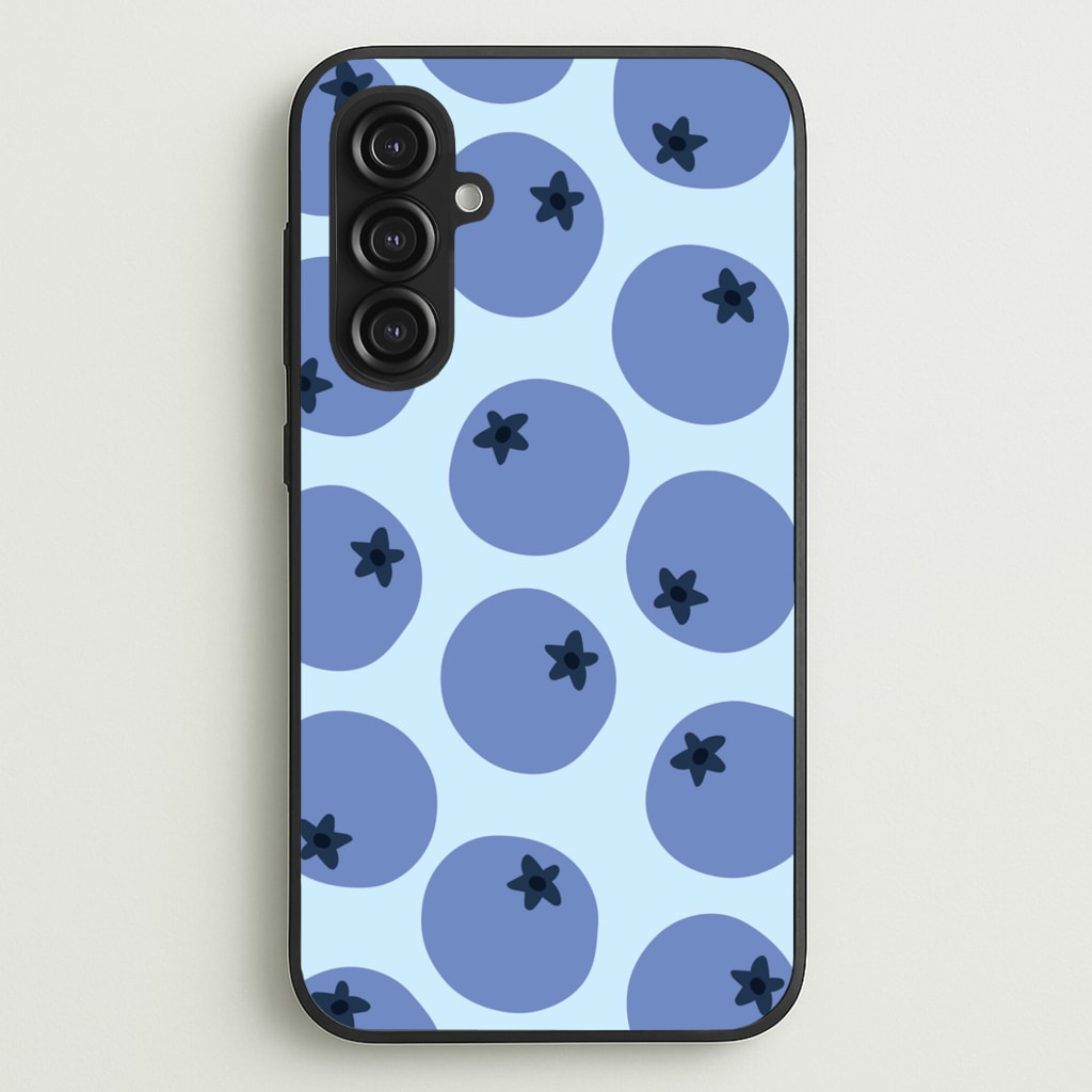 Blueberries - Fruit Patterns - Fruit Patterns Phone Case for Galaxy S23FE