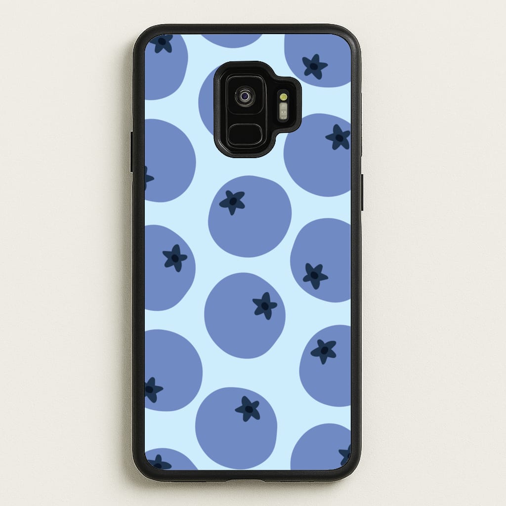 Blueberries - Fruit Patterns - Fruit Patterns Phone Case for Galaxy S9