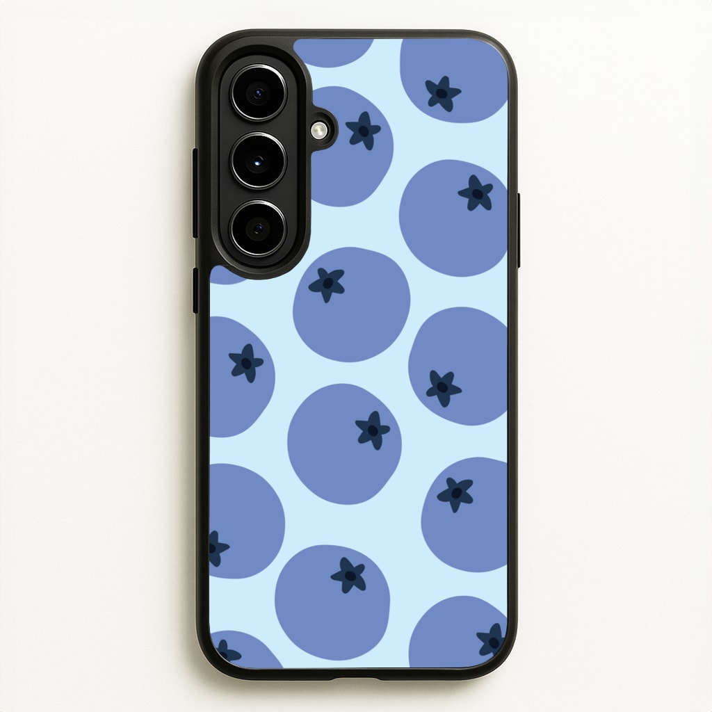 Blueberries - Fruit Patterns - Fruit Patterns Phone Case for Galaxy A56