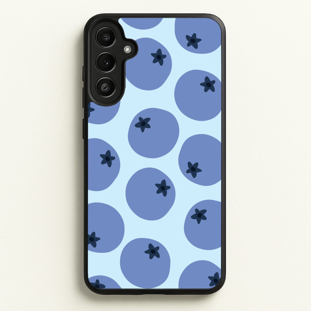 Blueberries - Fruit Patterns - Fruit Patterns Phone Case for Galaxy A34