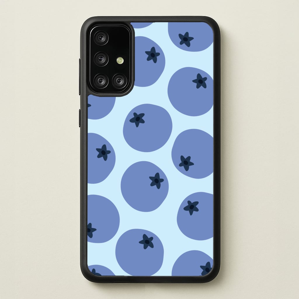 Blueberries - Fruit Patterns - Fruit Patterns Phone Case for Galaxy A71