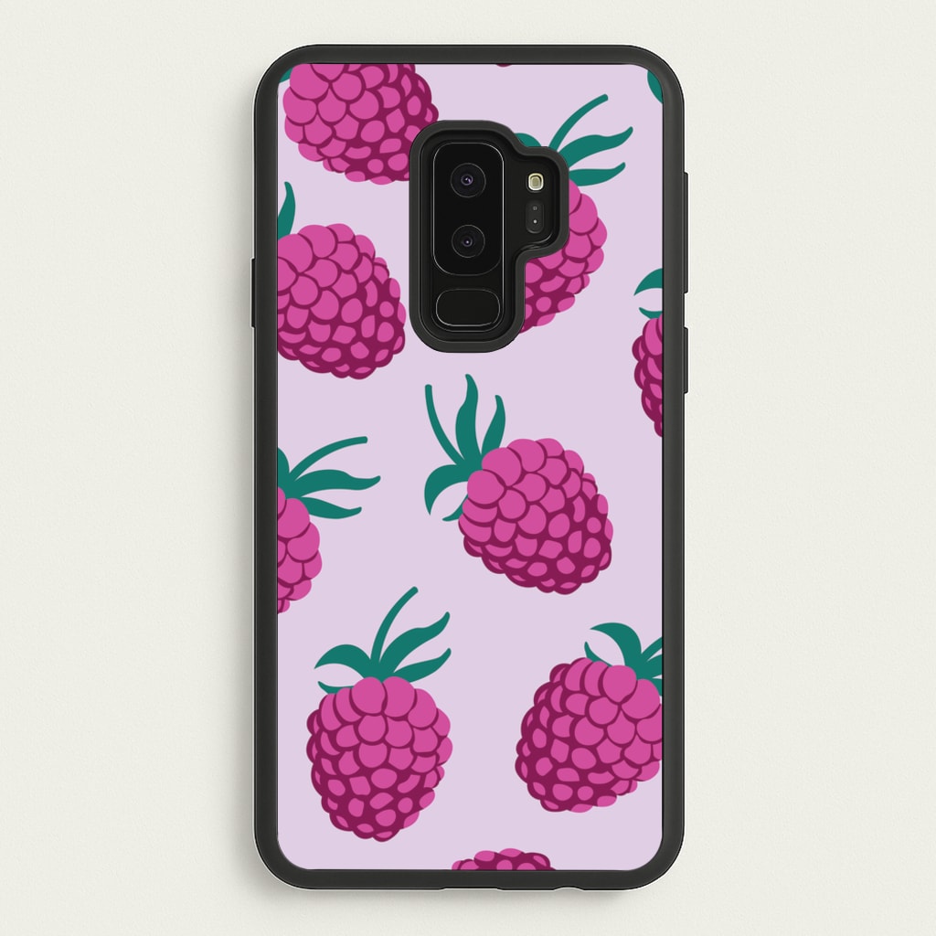 Rasberries - Fruit Patterns - Fruit Patterns Phone Case for Galaxy S9 Plus