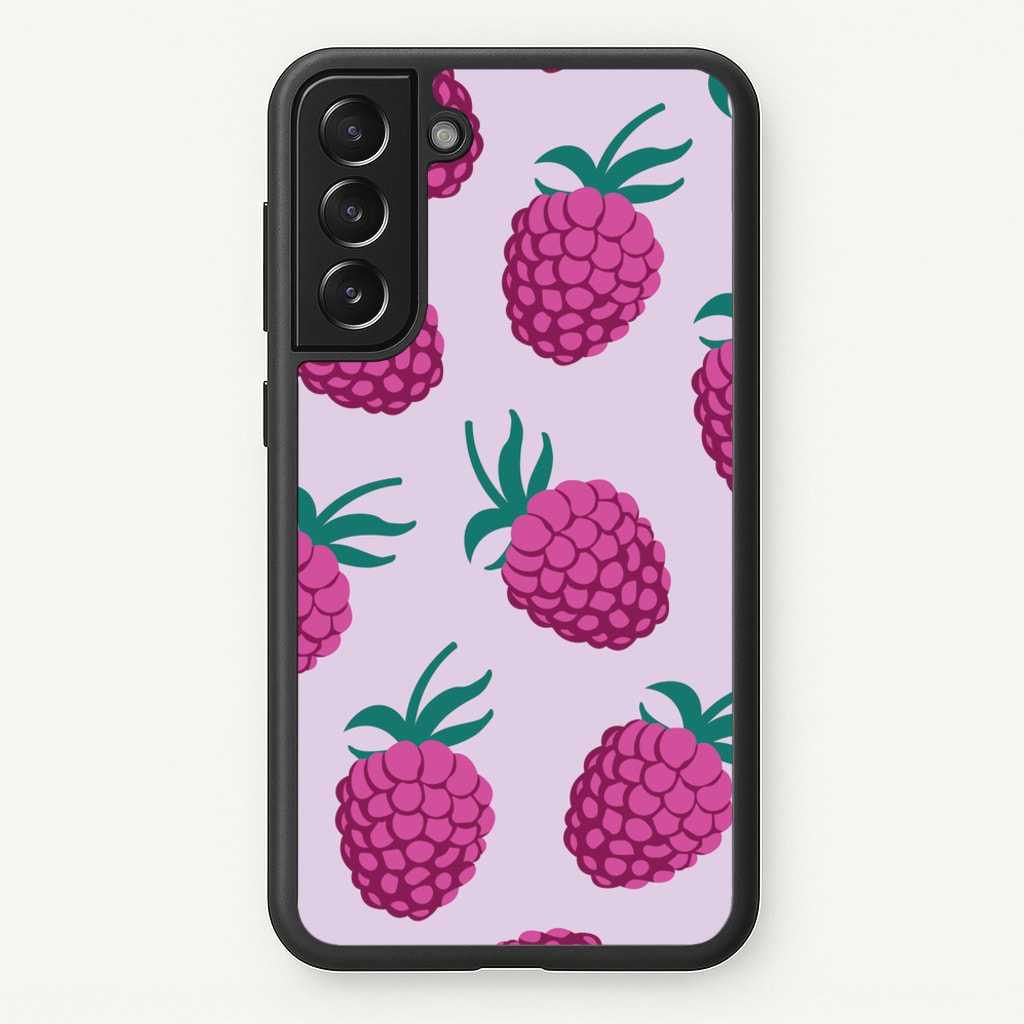 Rasberries - Fruit Patterns - Fruit Patterns Phone Case for Galaxy S21