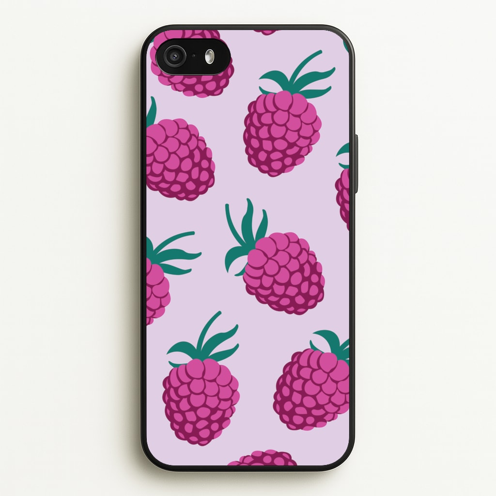 Rasberries - Fruit Patterns - Fruit Patterns Phone Case for iPhone 5 / 5s / SE 2016