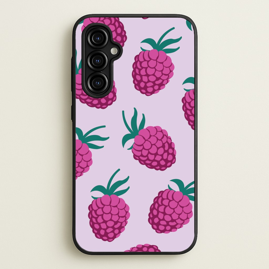 Rasberries - Fruit Patterns - Fruit Patterns Phone Case for Galaxy A54
