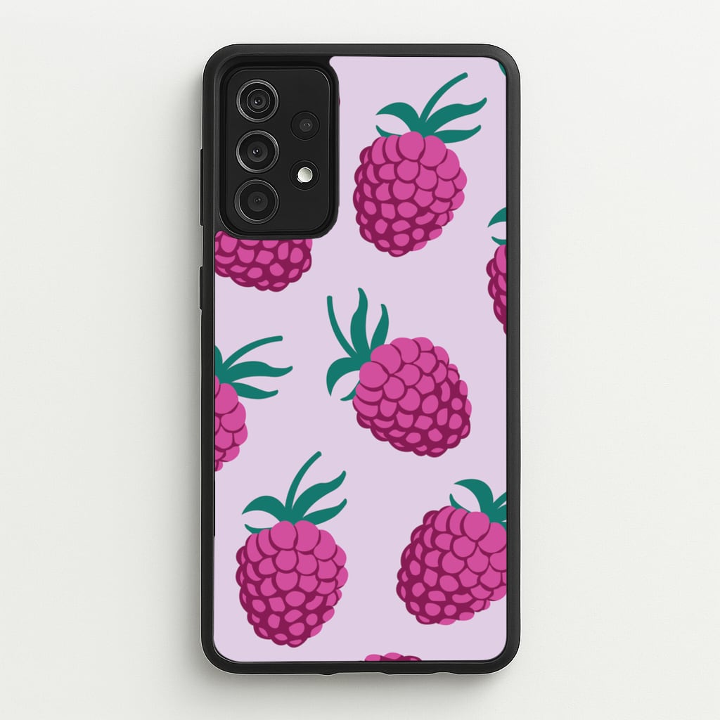 Rasberries - Fruit Patterns - Fruit Patterns Phone Case for Galaxy A52 / A52s