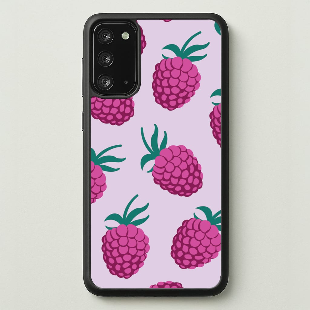 Rasberries - Fruit Patterns - Fruit Patterns Phone Case for Galaxy Note 20