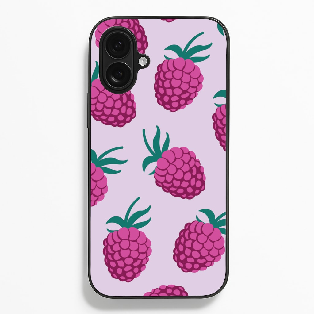 Rasberries - Fruit Patterns - Fruit Patterns Phone Case for iPhone 16 Plus