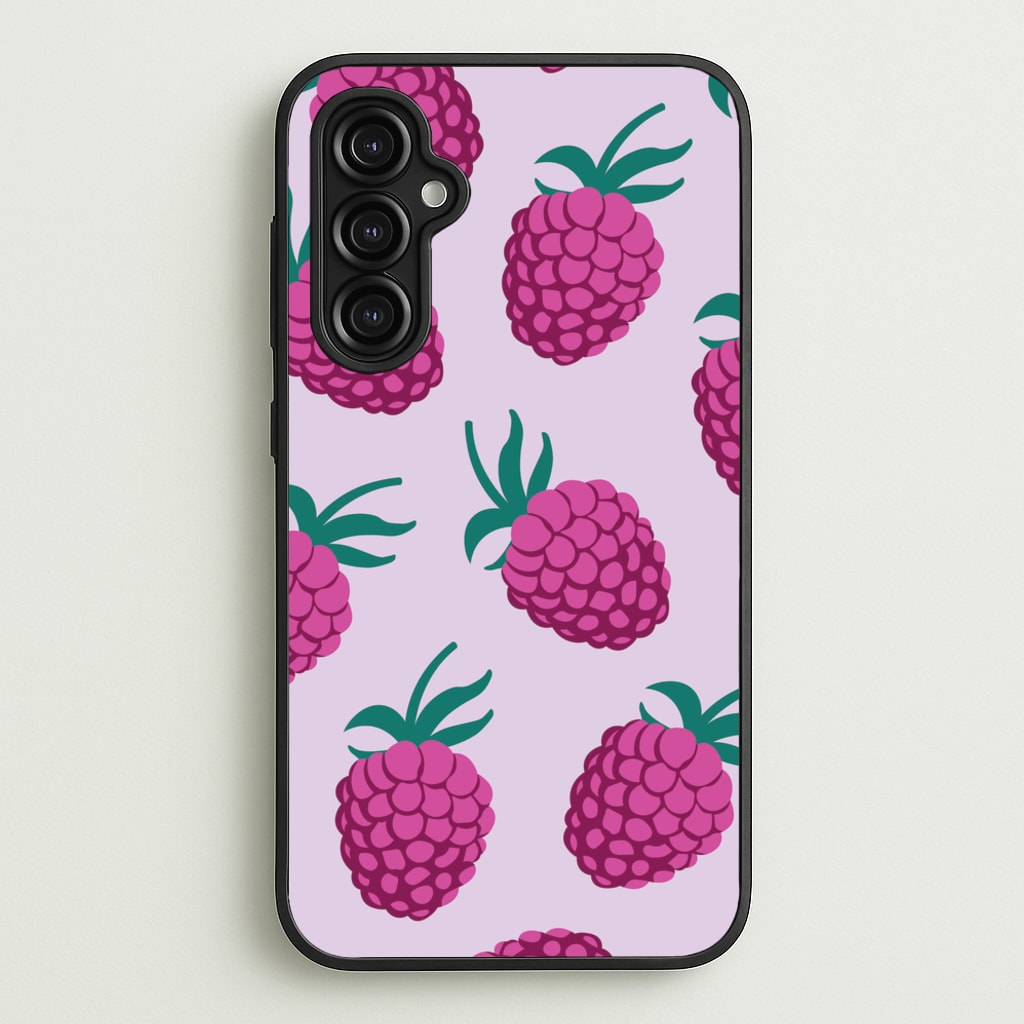 Rasberries - Fruit Patterns - Fruit Patterns Phone Case for Galaxy A14