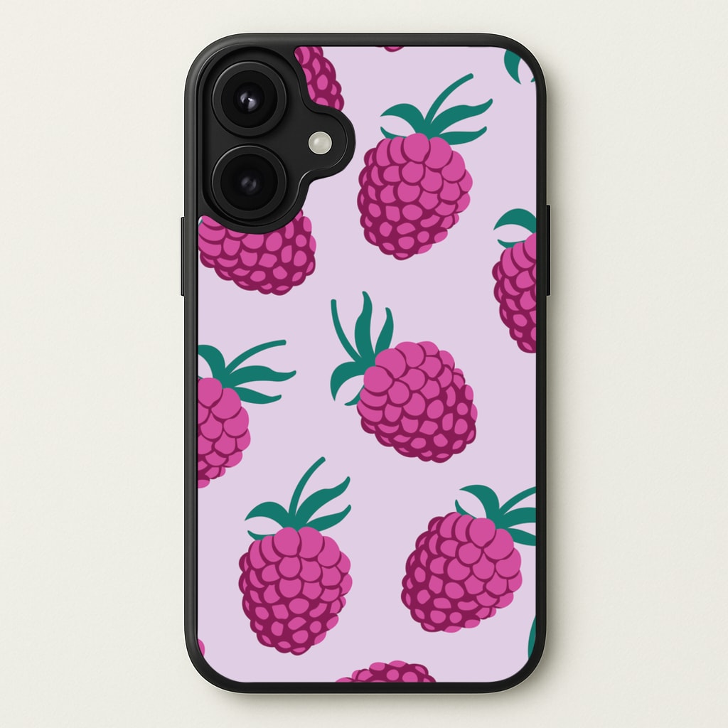 Rasberries - Fruit Patterns Phone Case for iPhone 17