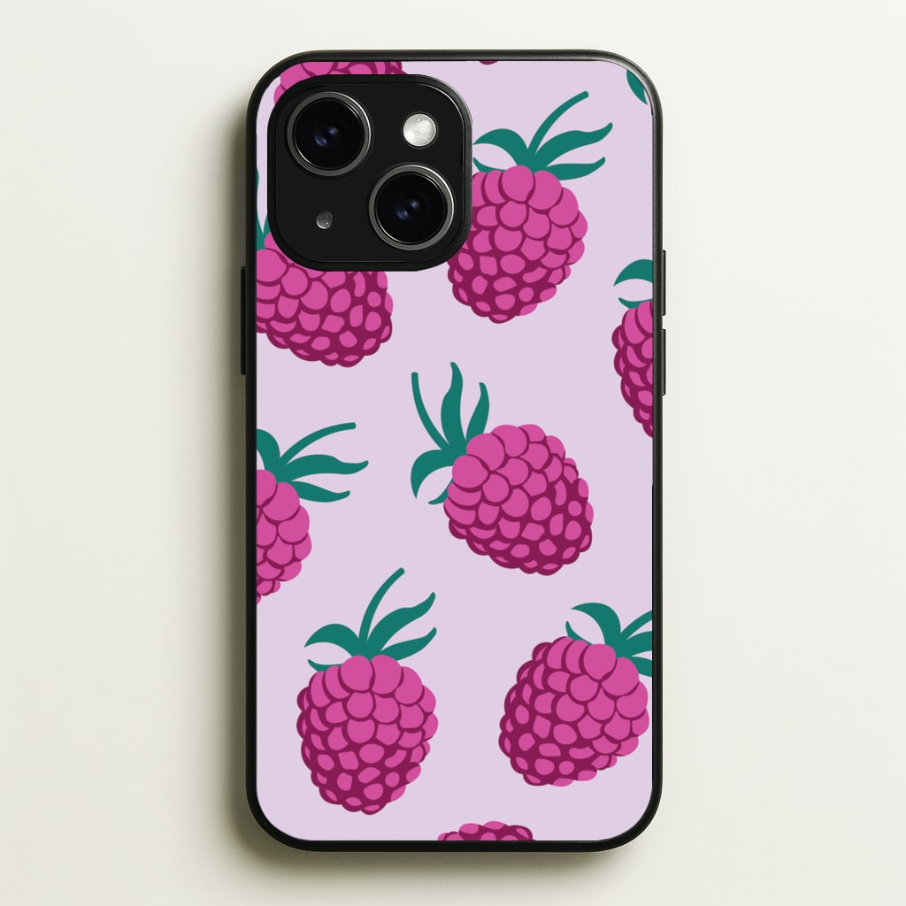Rasberries - Fruit Patterns - Fruit Patterns Phone Case for iPhone 14 Plus