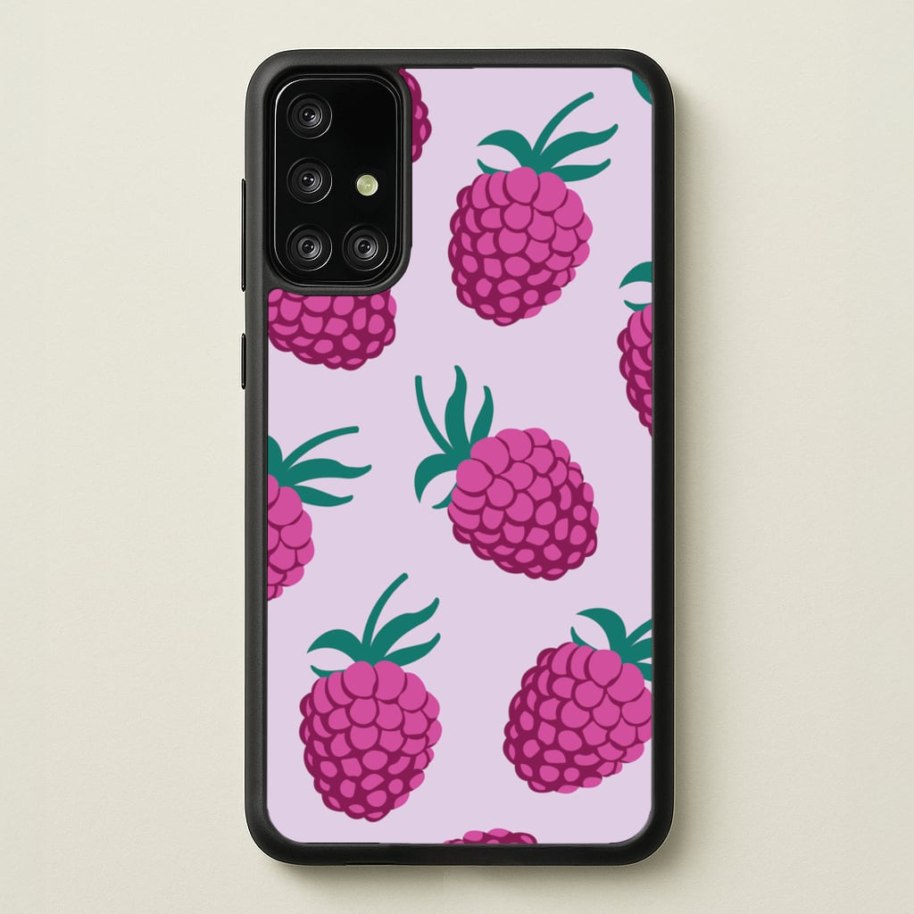 Rasberries - Fruit Patterns - Fruit Patterns Phone Case for Galaxy A71