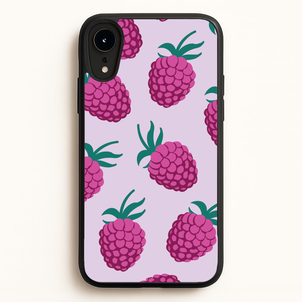 Rasberries - Fruit Patterns - Fruit Patterns Phone Case for iPhone XR