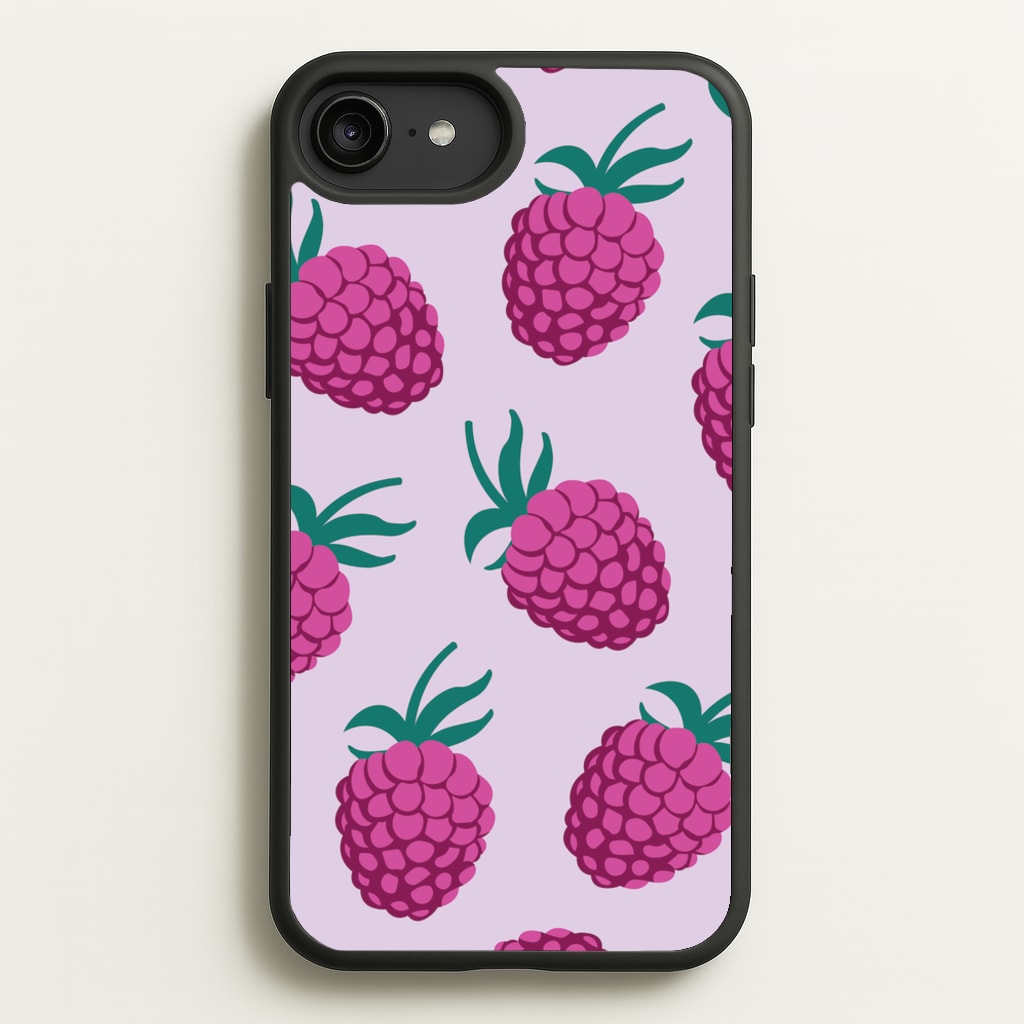 Rasberries - Fruit Patterns - Fruit Patterns Phone Case for iPhone 6 Plus / 7 Plus / 8 Plus