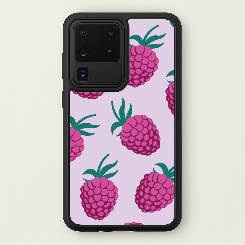 Rasberries - Fruit Patterns - Fruit Patterns Phone Case for Galaxy S20 Ultra